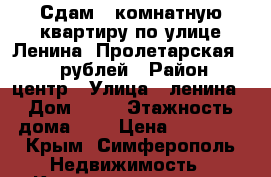 Сдам 1 комнатную квартиру по улице Ленина -Пролетарская 14000рублей › Район ­ центр › Улица ­ ленина › Дом ­ 23 › Этажность дома ­ 1 › Цена ­ 14 000 - Крым, Симферополь Недвижимость » Квартиры аренда   